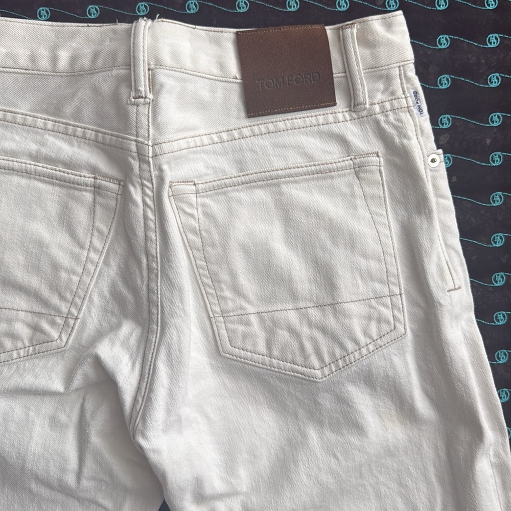 Tom Ford Classic Cream Jeans - Picture 4 of 4